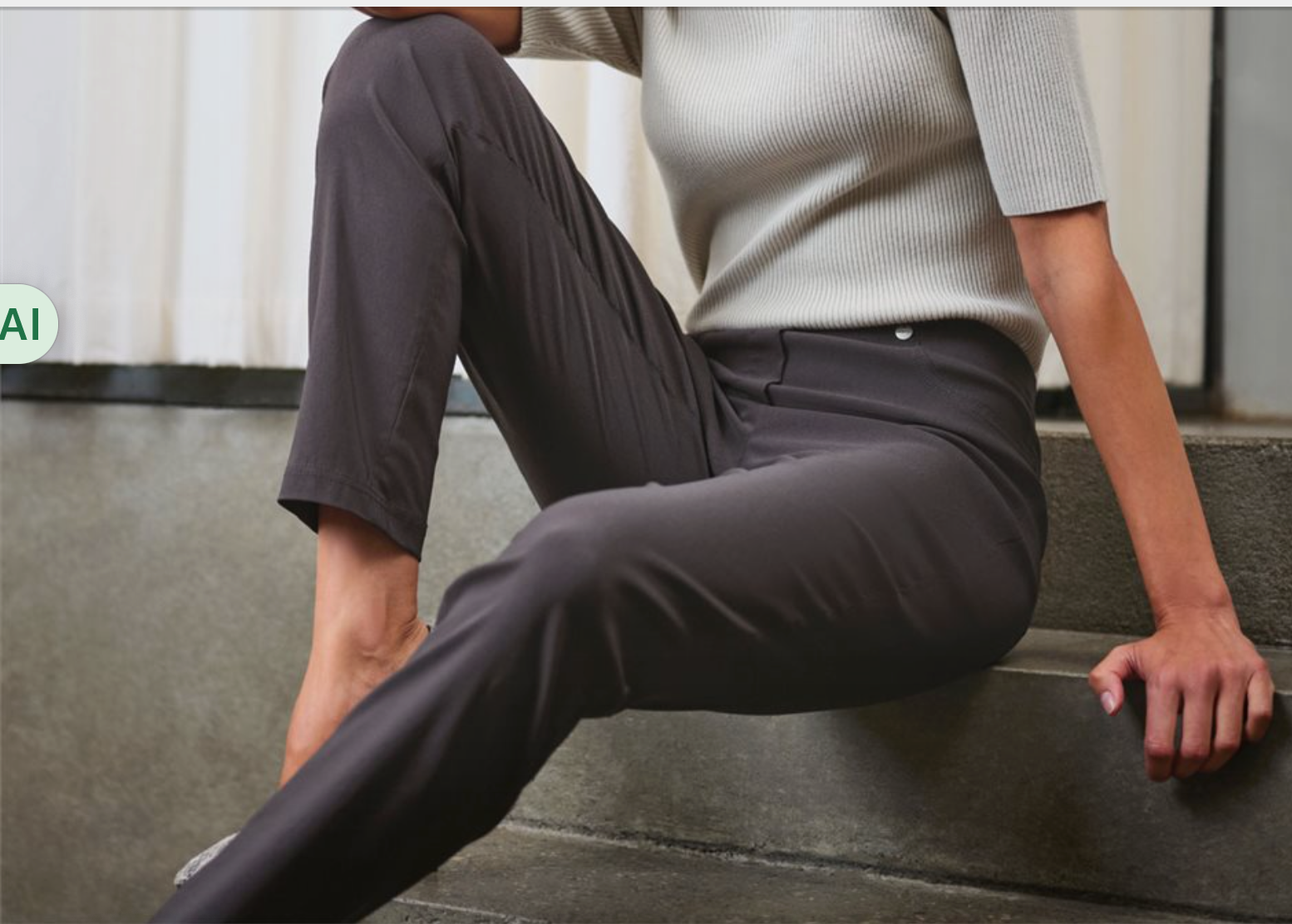 Robell Bella Full Length Slim Leg Trousers Grey