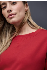 Street One Round Neck Top with Rib Detail.