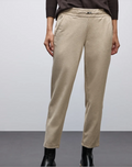 Street One Bonny Buckle Piquee Trousers - Oatmeal.