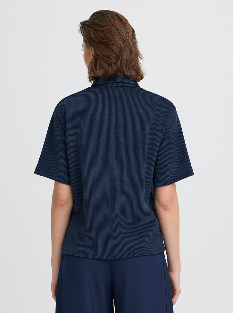 ICHI IHKATE CORDUROY SS Top with Zip.