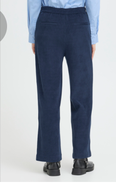 ICHI IHKATE CORDUROY PA4 Trousers - Navy.