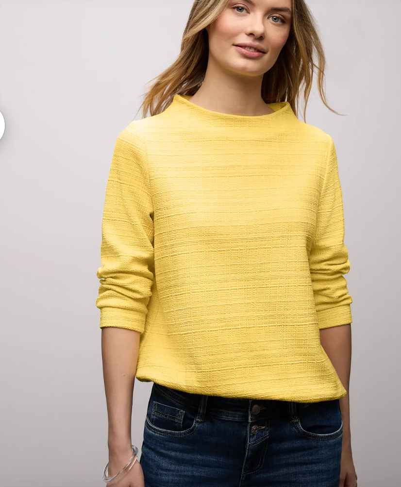 Street One Structured Turtle Neck - Yellow