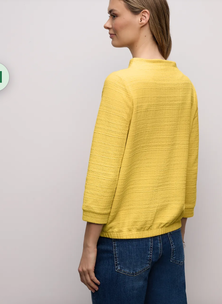 Street One Structured Turtle Neck - Yellow