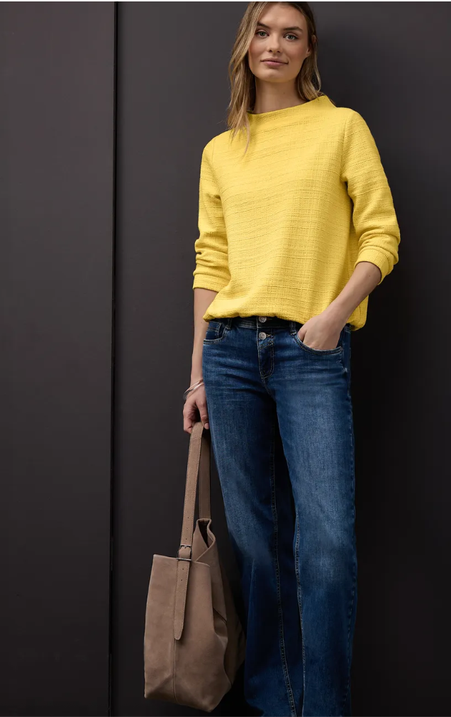 Street One Structured Turtle Neck - Yellow