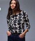 Street One Patterned Round Neck Top.