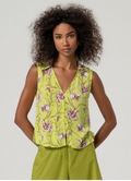 Surkana Sleeveless Top - Pink & Green Mix.