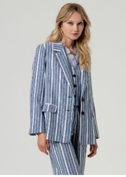 Surkana Blazer Blue Stripes.