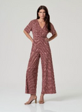 Surkana Cross Neck Jumpsuit - Tile