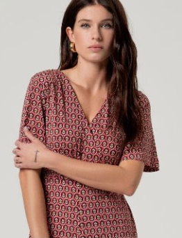 Surkana Cross Neck Jumpsuit - Tile