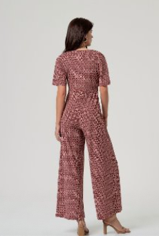 Surkana Cross Neck Jumpsuit - Tile