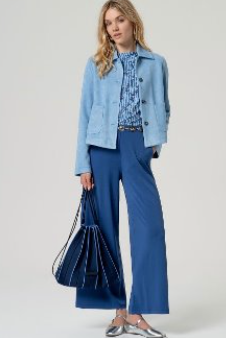 Surkana Wide Leg Trousers - Blue.