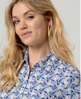 Surkana Long Sleeve Shirt Blue.