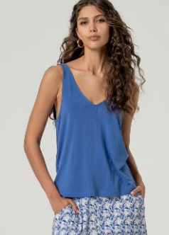 Surkana Strappy Top - Blue