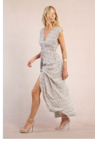 Molly Bracken Leopard Print Maxi Dress.