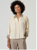 Surkana 3/4 Wide Sleeve Shirt Cream Mix