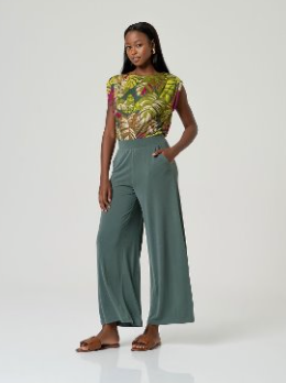 Surkana Wide Leg Trousers - Khaki