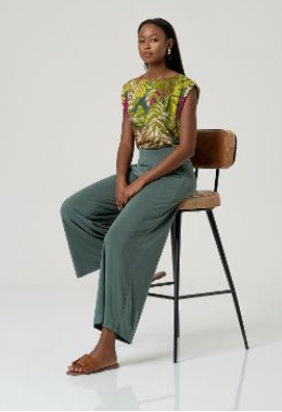 Surkana Wide Leg Trousers - Khaki