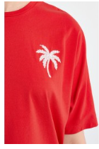 Lili Sidonio Molly Bracken Palm T/Shirt Red