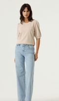 Garcia Ladies Half Sleeve Sweatshirt - Beige.