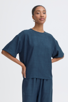 ICHI IHKATICO SH Top Tab Tie - Blue