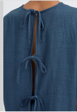 ICHI IHKATICO SH Top Tab Tie - Blue