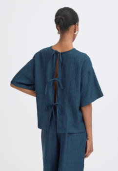 ICHI IHKATICO SH Top Tab Tie - Blue