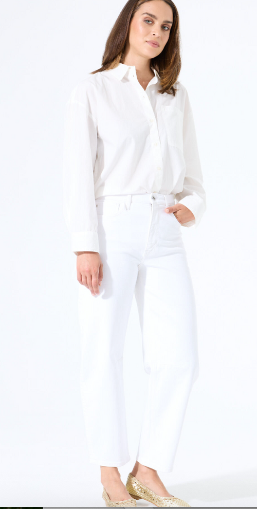 Garcia CHYLA Barrel Jeans White.