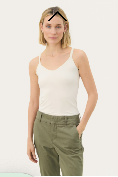 Part Two HyddaPW Vest Top - Whitecap Grey.