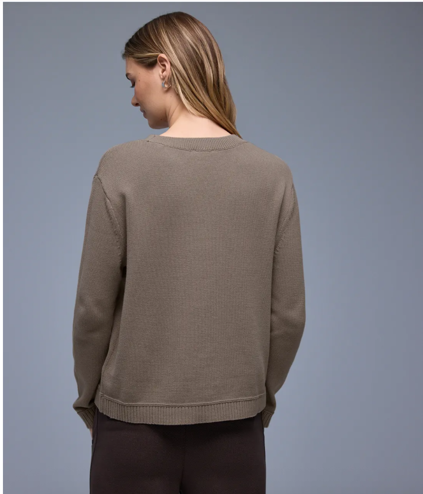 Street One Cotton Round neck Jumper Mocha