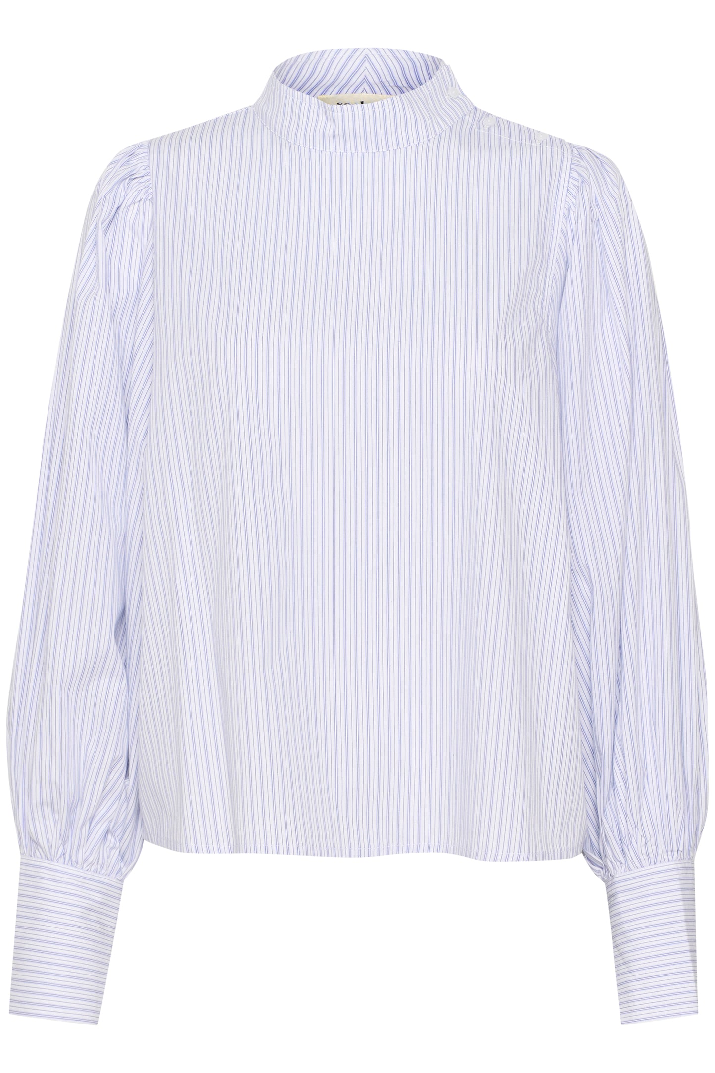 Soaked in Luxury Oriano Blouse - Blue & White Stripe.