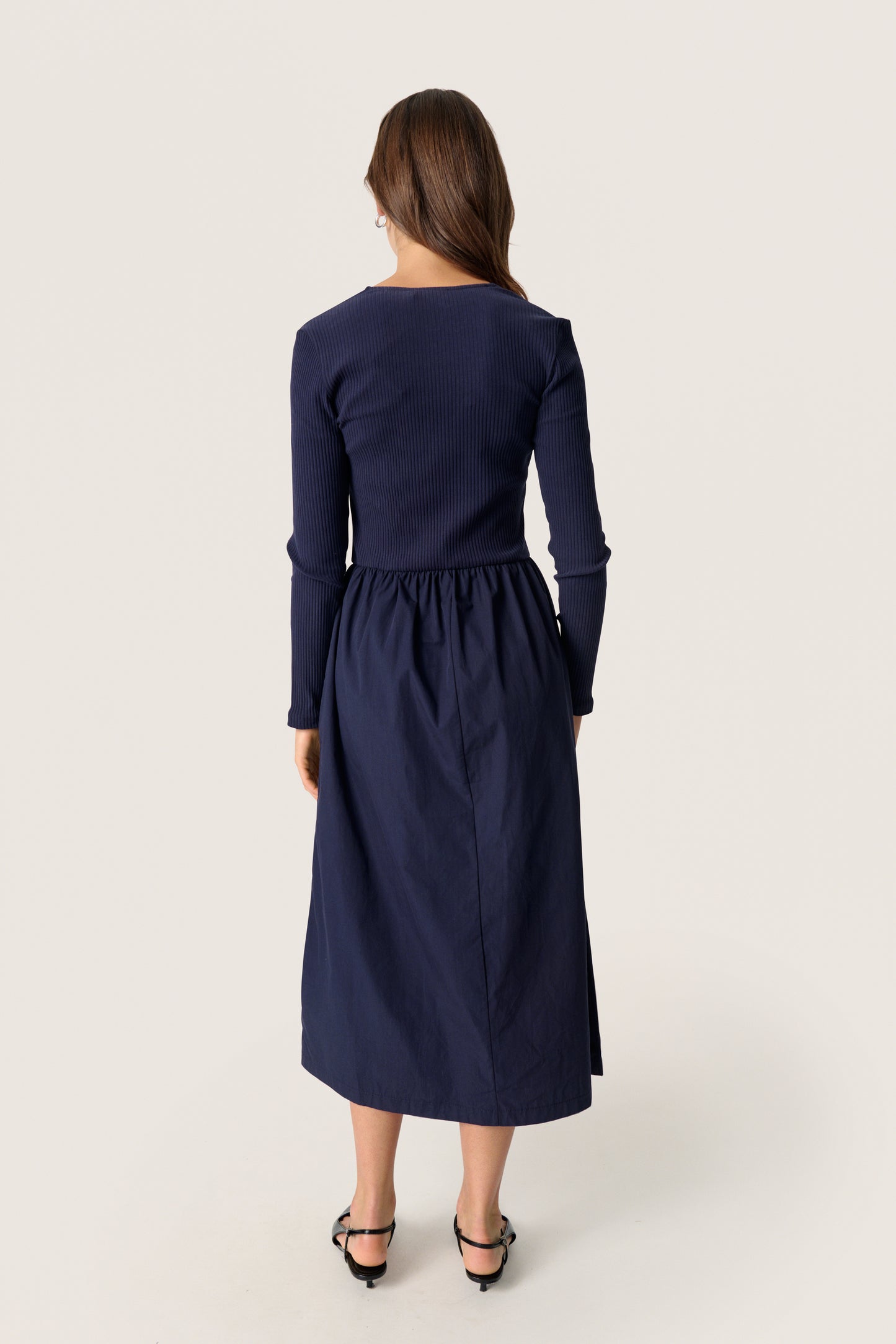 Soaked in Luxury Simone Phoebe Dress - Navy