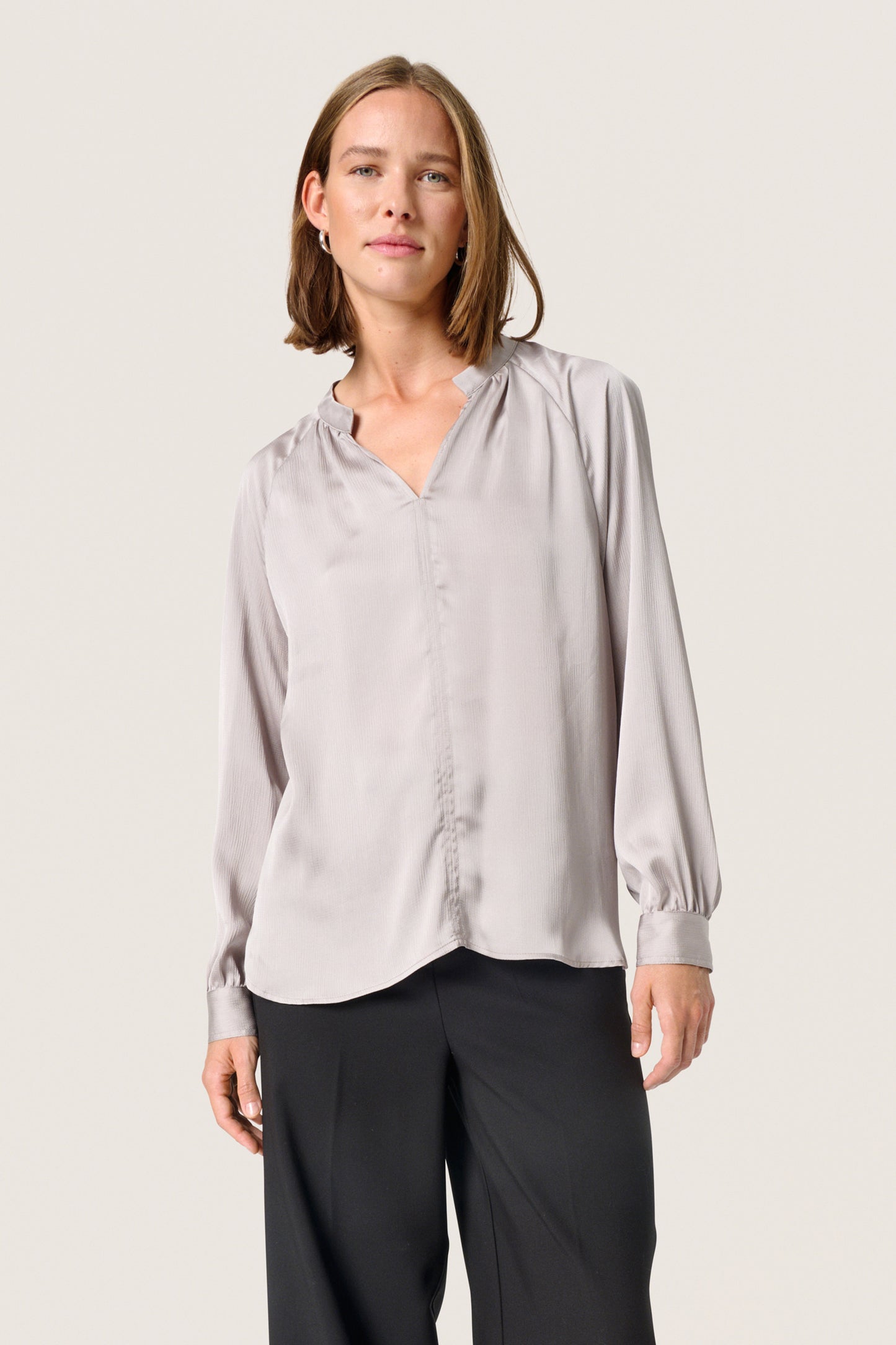 Soaked in Luxury Loana Blouse - Stone