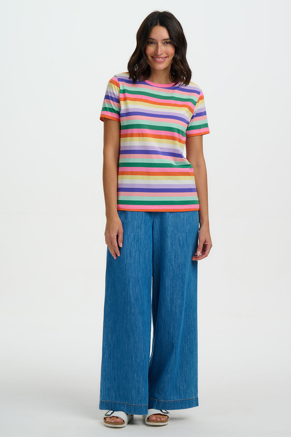 Sugarhill Maggie T/Shirt Multi candy Stripe.