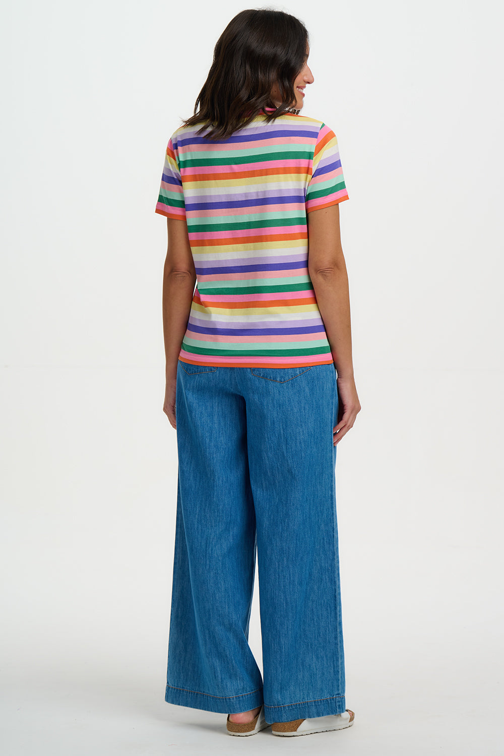 Sugarhill Maggie T/Shirt Multi candy Stripe.