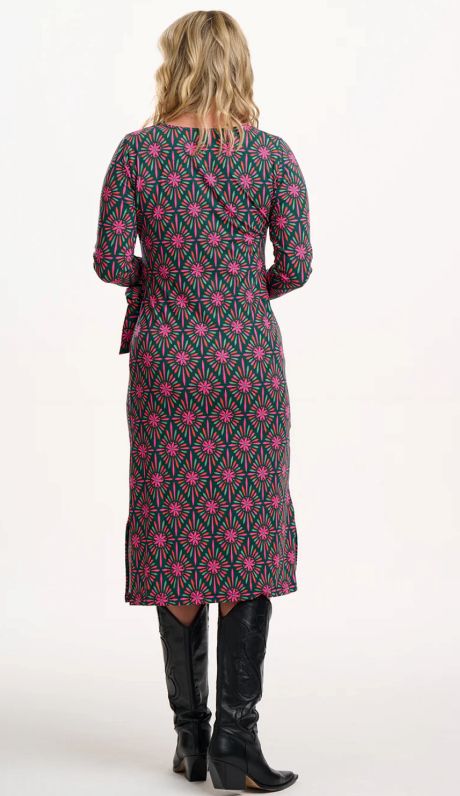 Sugarhill Claudia Jersey Tie Midi Dress