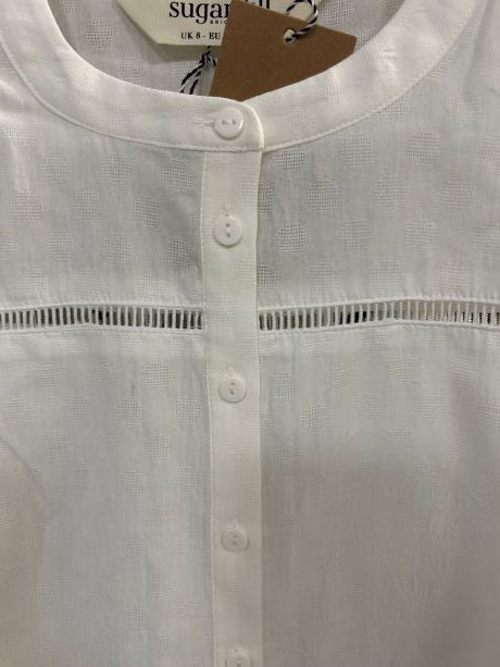 Sugarhill Regina Blouse with floral Cuff.