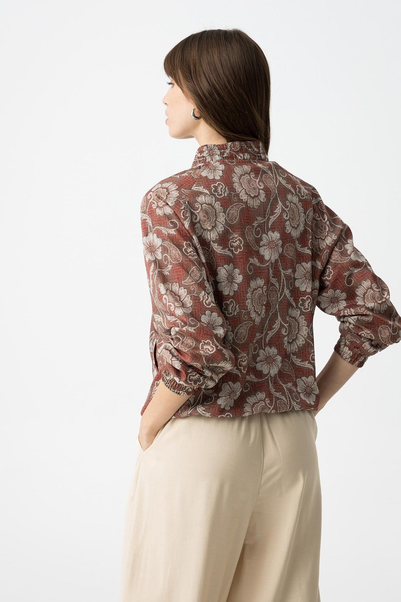 Tiffosi Leesa Bomber Jacket Beige Mix