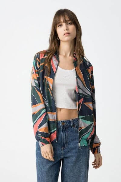 Tiffosi Leesa Bomber Jacket Navy Mix