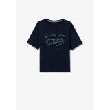 Tiffosi Yatty T/Shirt with detail - Navy