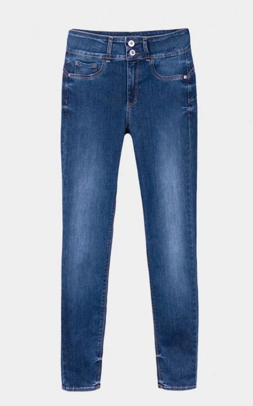 Tiffosi Jeans-One Size Double Comfort _4 Skinny-Dark Denim