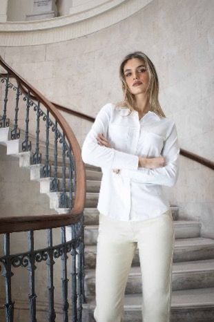 No2moro Izzy Shirt/LS-White