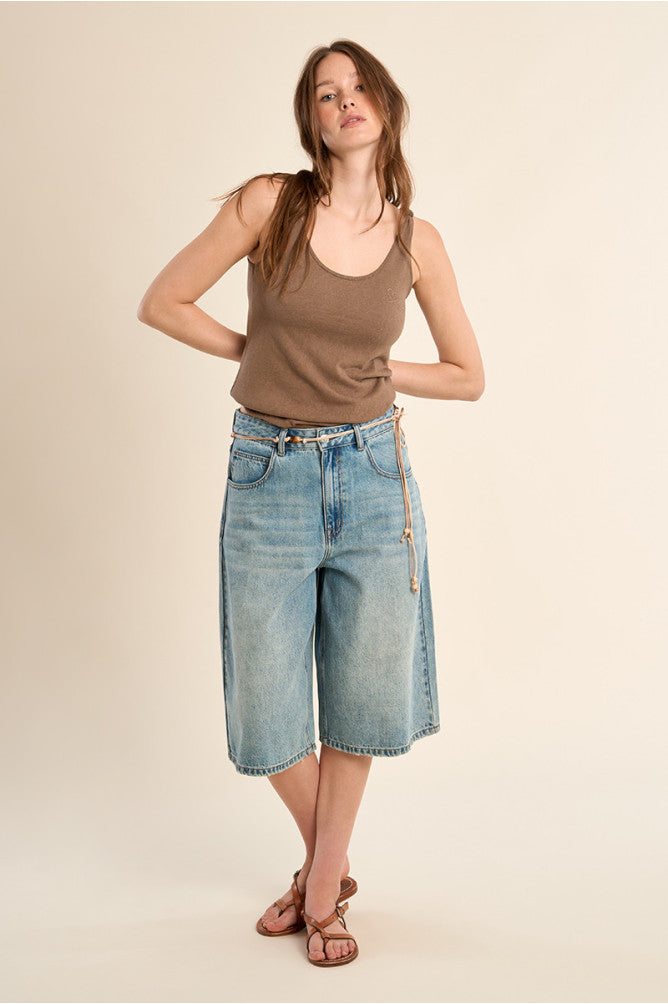 Molly Bracken Knitted Tank Top - Mocha.