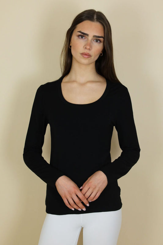 No2Moro Long Sleeve Bilbao Top - Black.