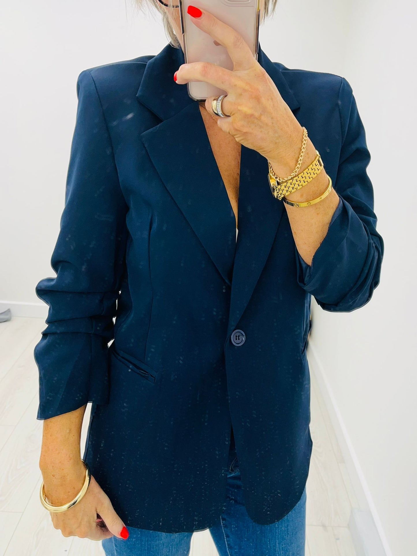 Kyla Blazer-Navy