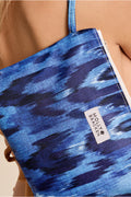 Molly Bracken Woven Clutch - Blue Indigo.