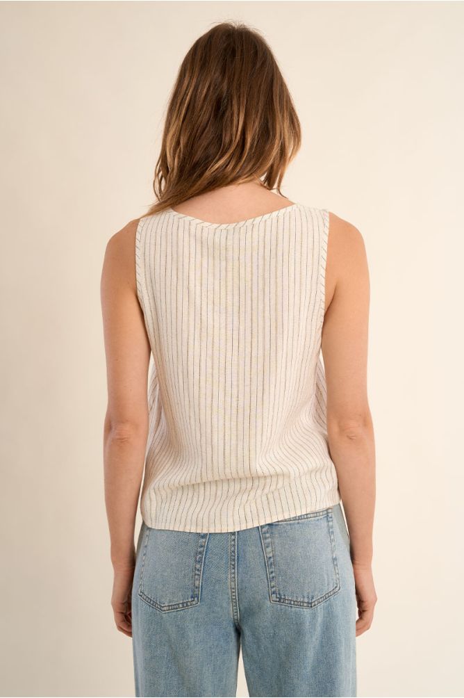 Molly Bracken Casual Tank Top - Striped.