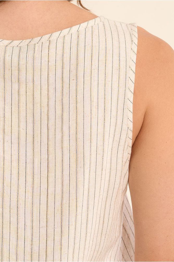 Molly Bracken Casual Tank Top - Striped.