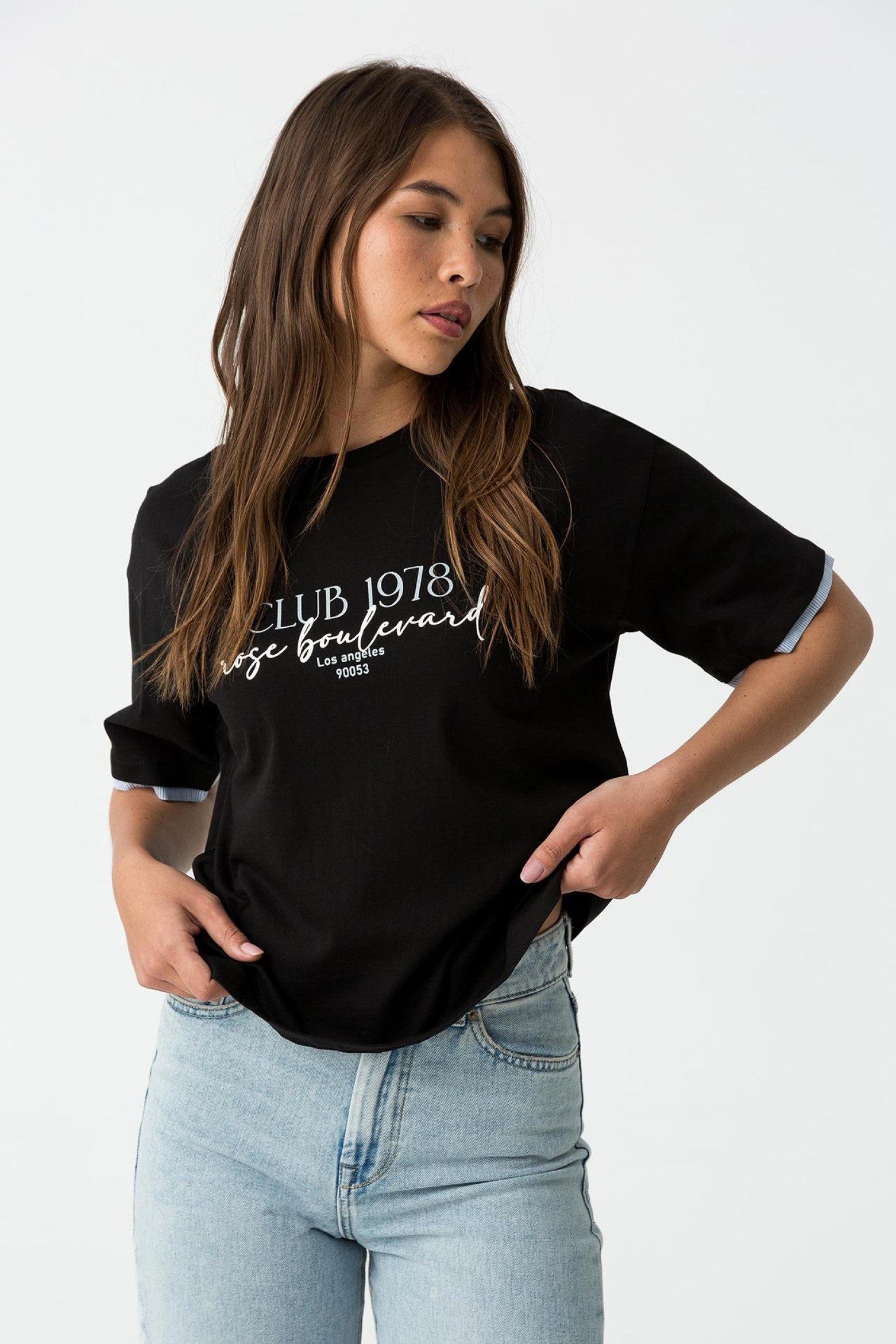 Tiffosi Dolce T/Shirt with detail - Black