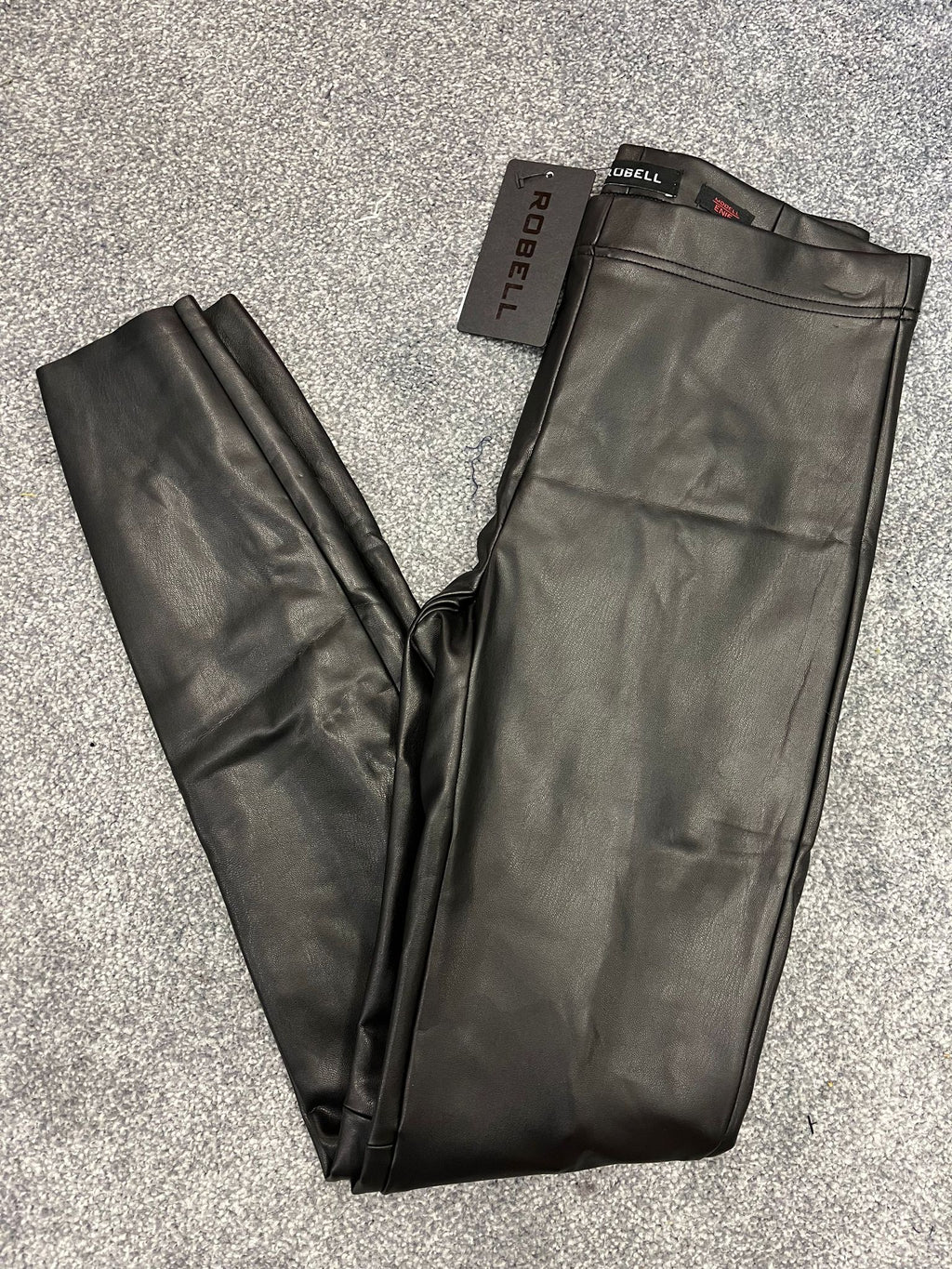 Robell Enie faux leather jeggings - Black