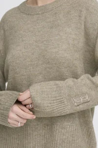 ICHI IHBALING LS Jumper - Oatmeal.
